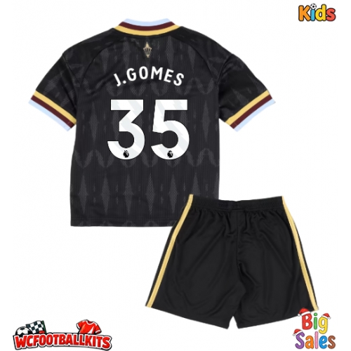 Aston Villa Joao Gomes #35 Replica Away Stadium Kit for Kids 2026-27 Short Sleeve (+ pants)